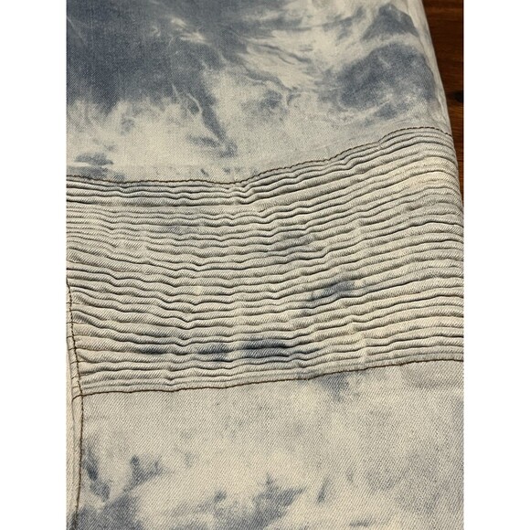 Smoke Rise Men's Distressed, Acid-Wash Moto Jeans 32x32 - Picture 6 of 11